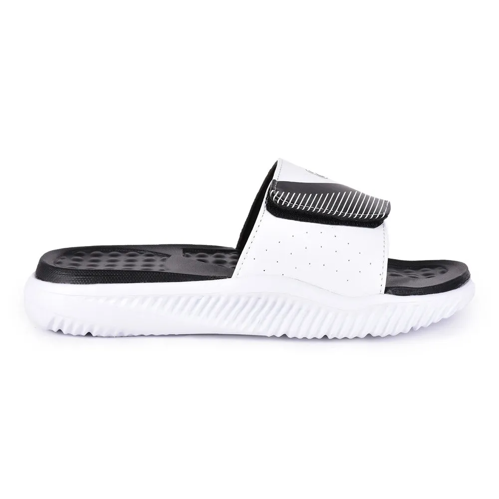 A-HA By Liberty White Slides For Men STAMINA-25