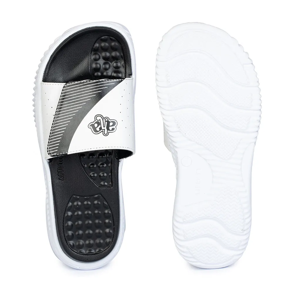 A-HA By Liberty White Slides For Men STAMINA-25