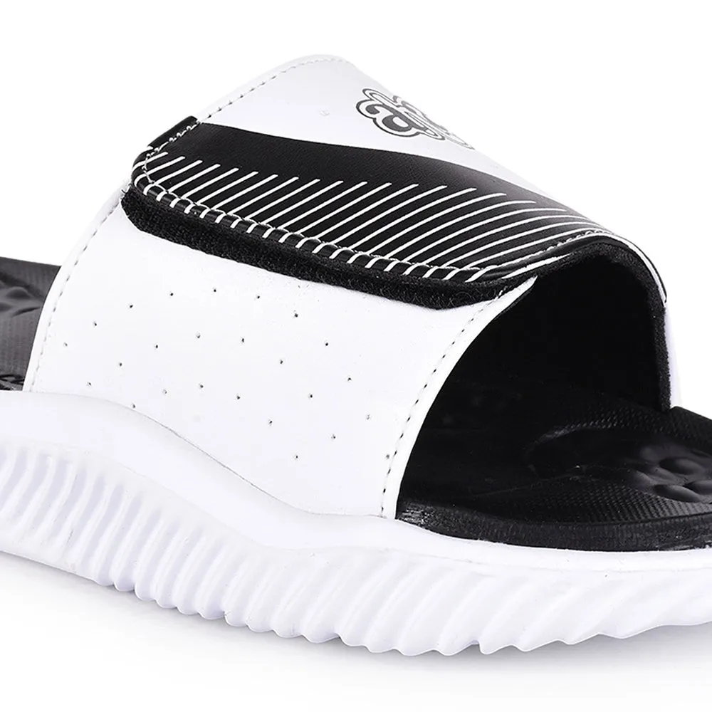 A-HA By Liberty White Slides For Men STAMINA-25