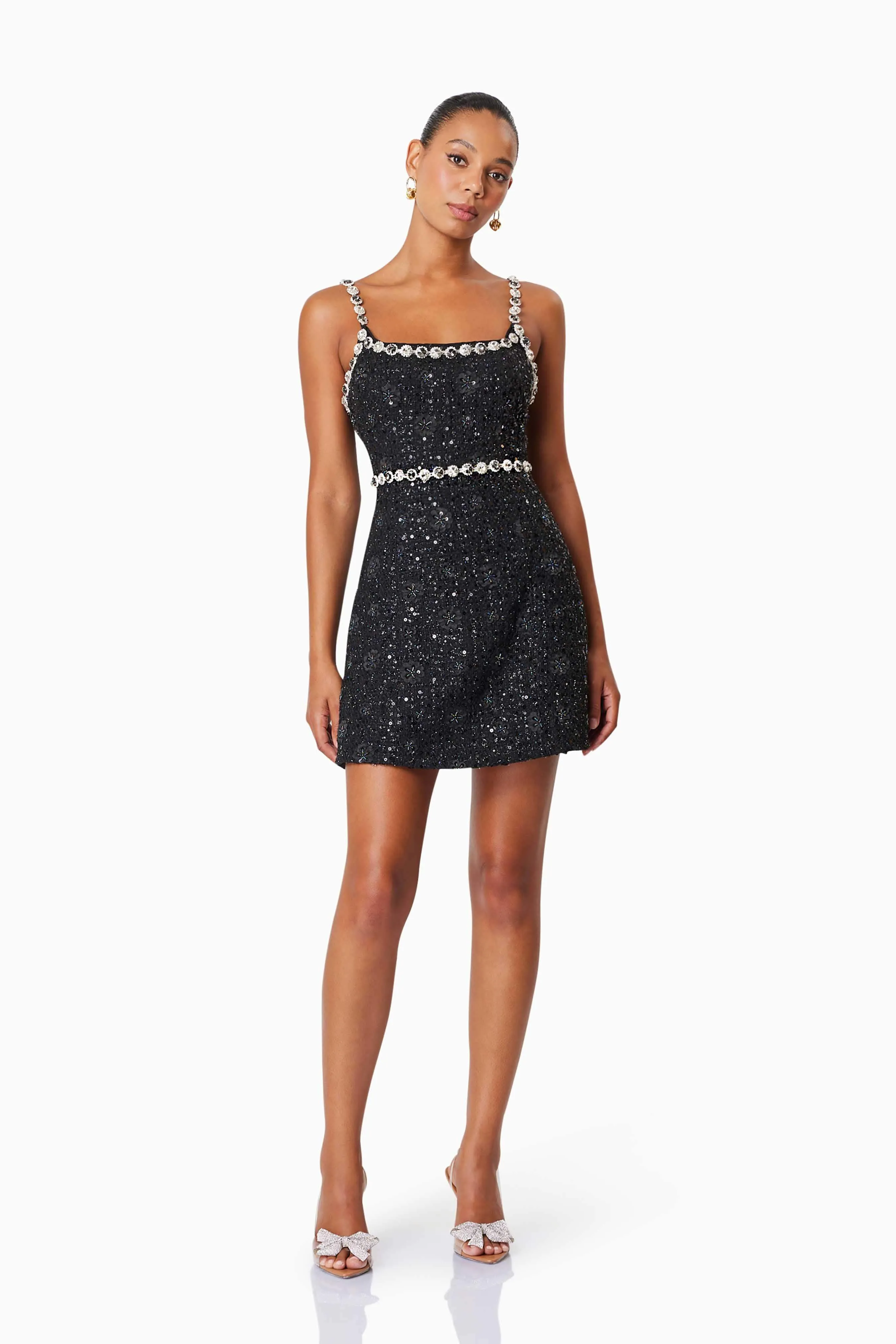 Adeline Mini Party Dress In Black