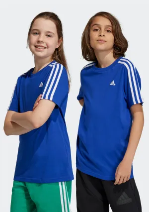 Adidas Kids’ Essentials 3-Stripes Cotton Tee
