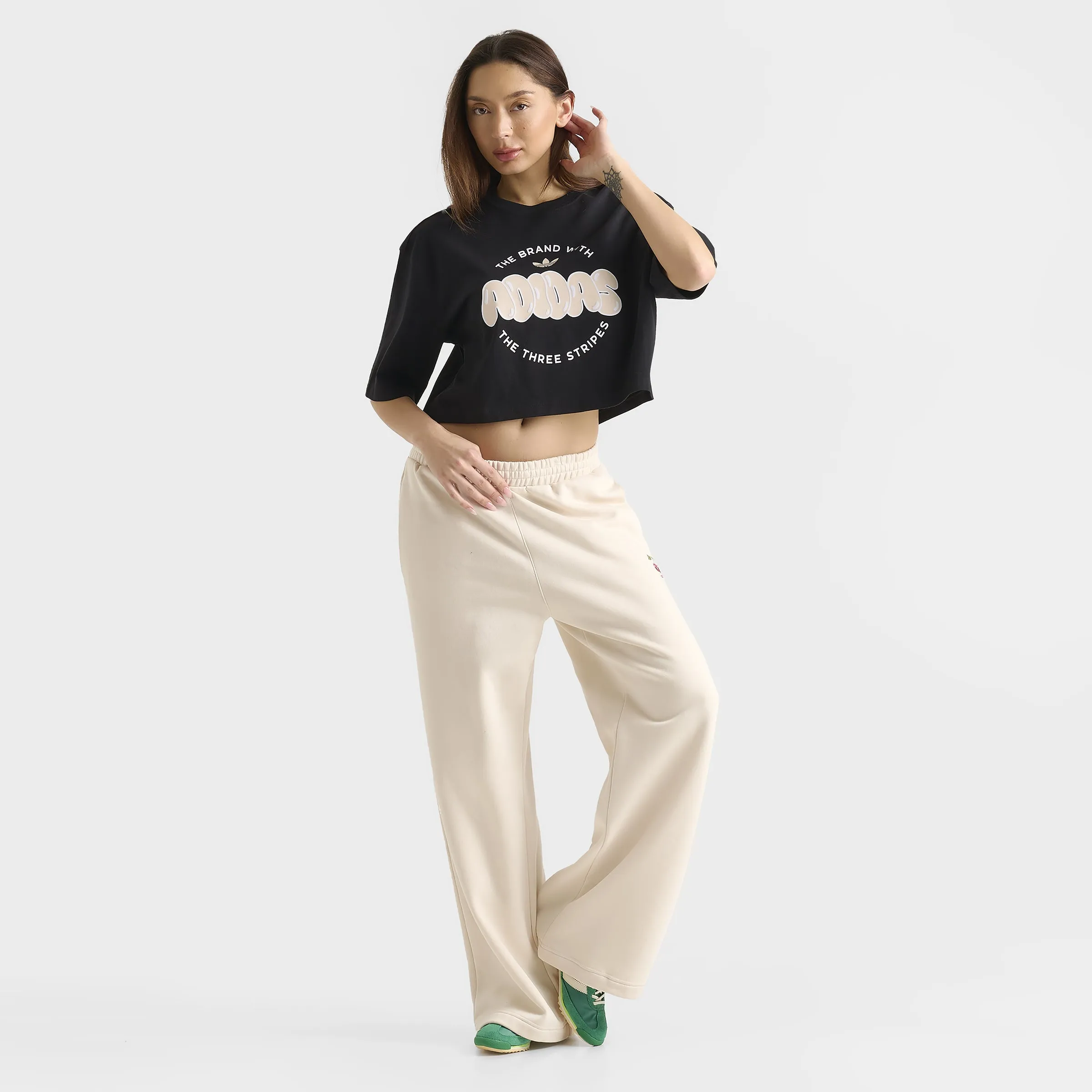 adidas Women's Essentials Crop Tee / Black