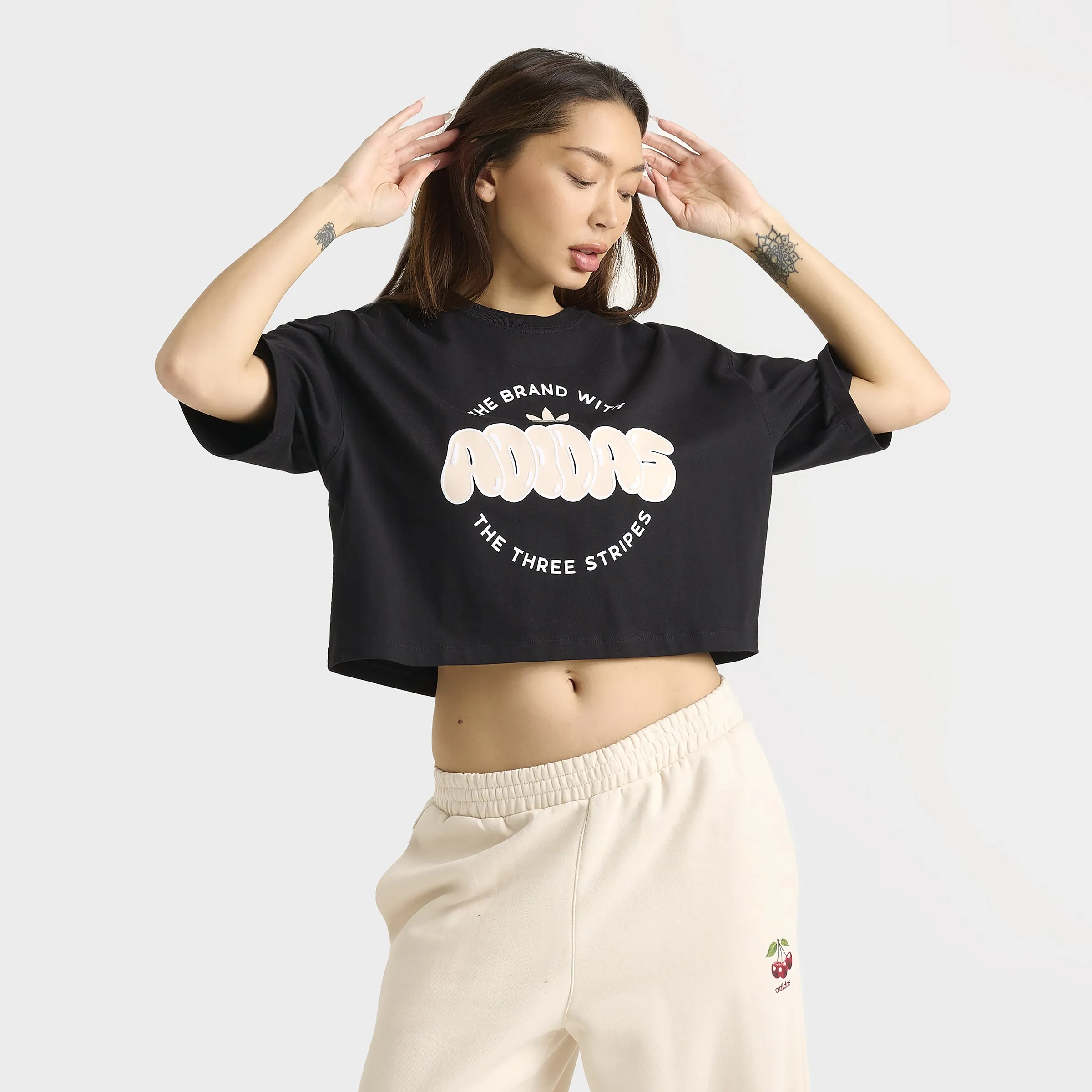 adidas Women's Essentials Crop Tee / Black