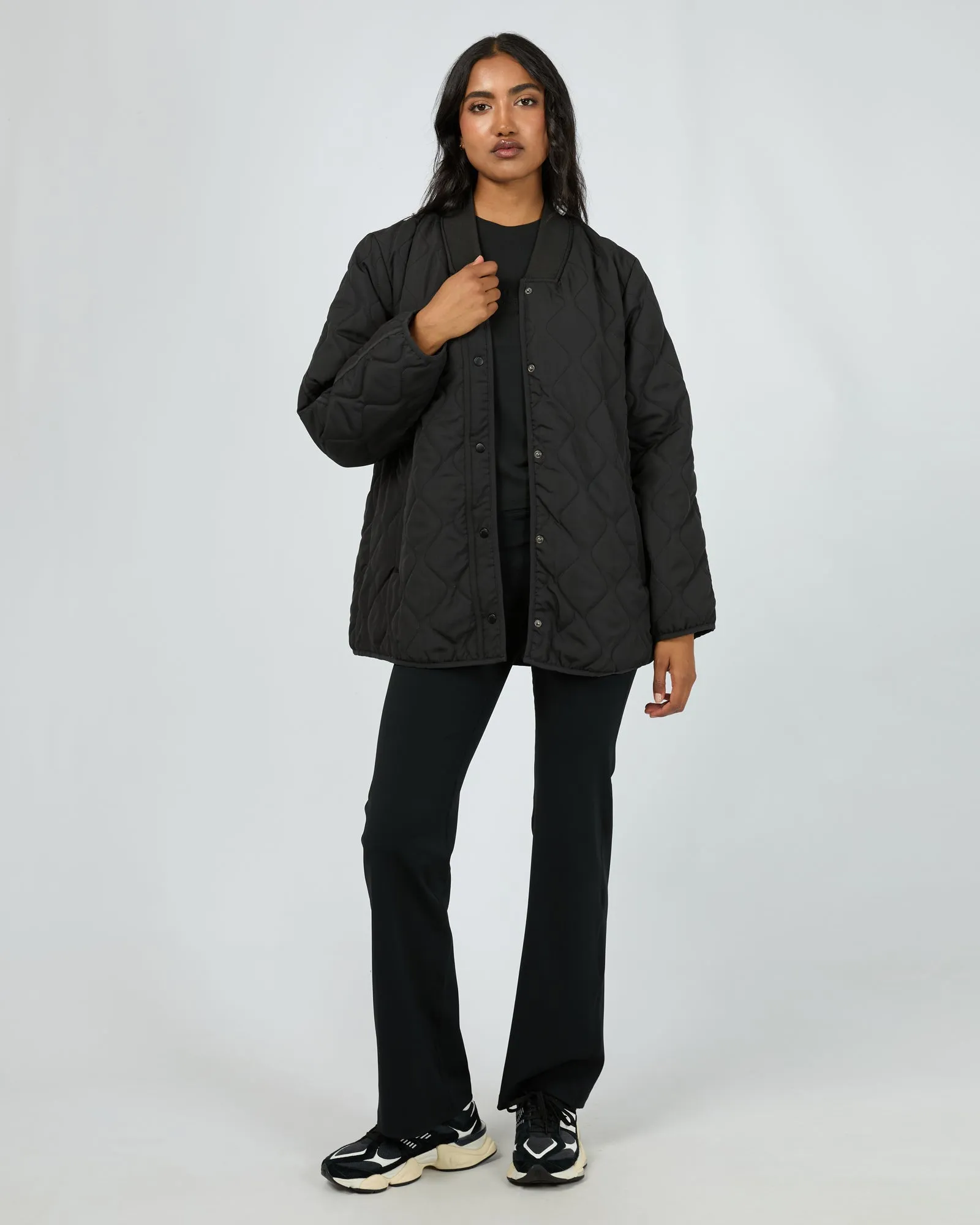 All About Eve Active Quilted Jacket Black