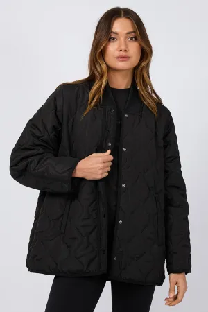 All About Eve Active Quilted Jacket Black