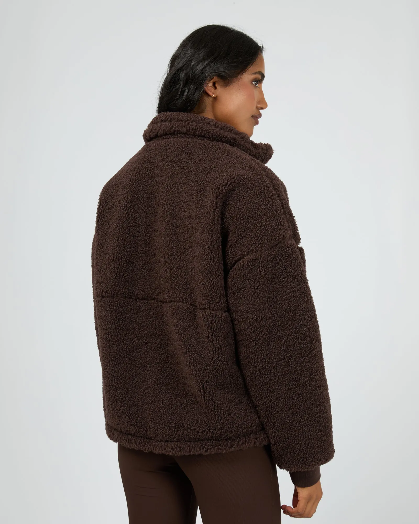 All About Eve Amara Quarter Zip Teddy Brown