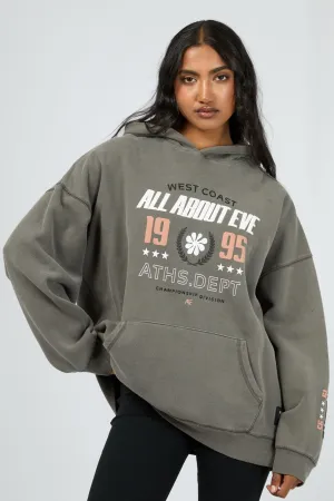 All About Eve Performance Oversized Hoodie Charcoal