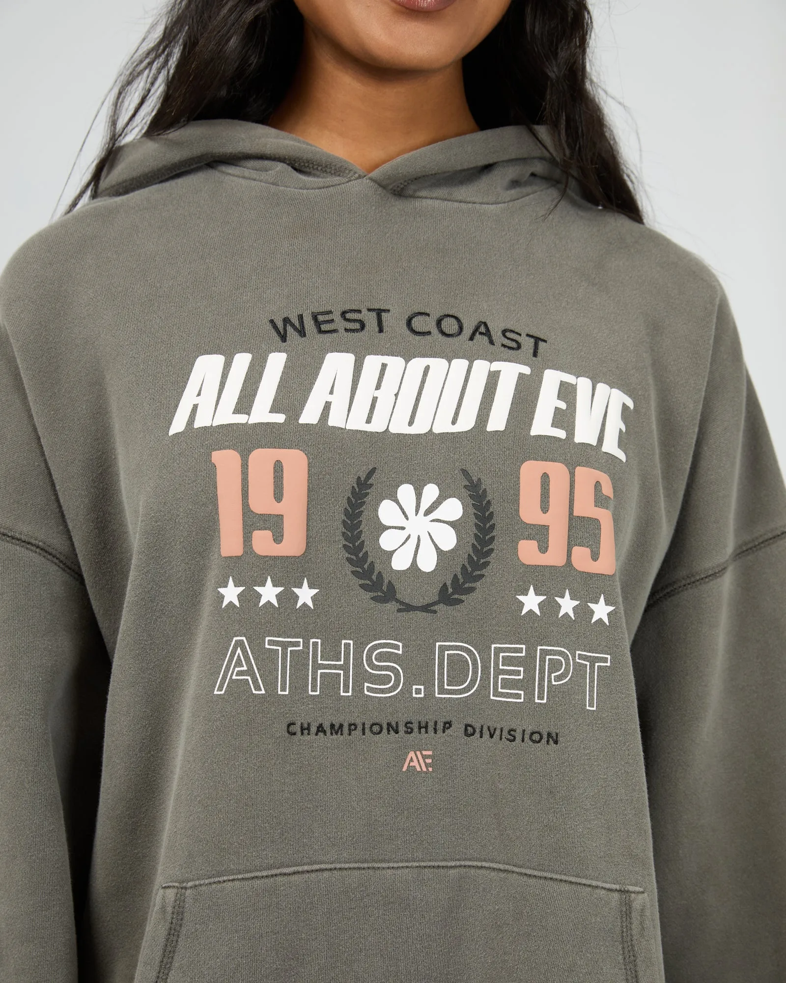 All About Eve Performance Oversized Hoodie Charcoal