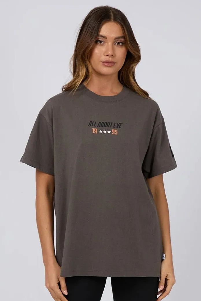 All About Eve Performance Oversized Tee Charcoal