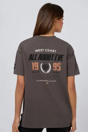 All About Eve Performance Oversized Tee Charcoal