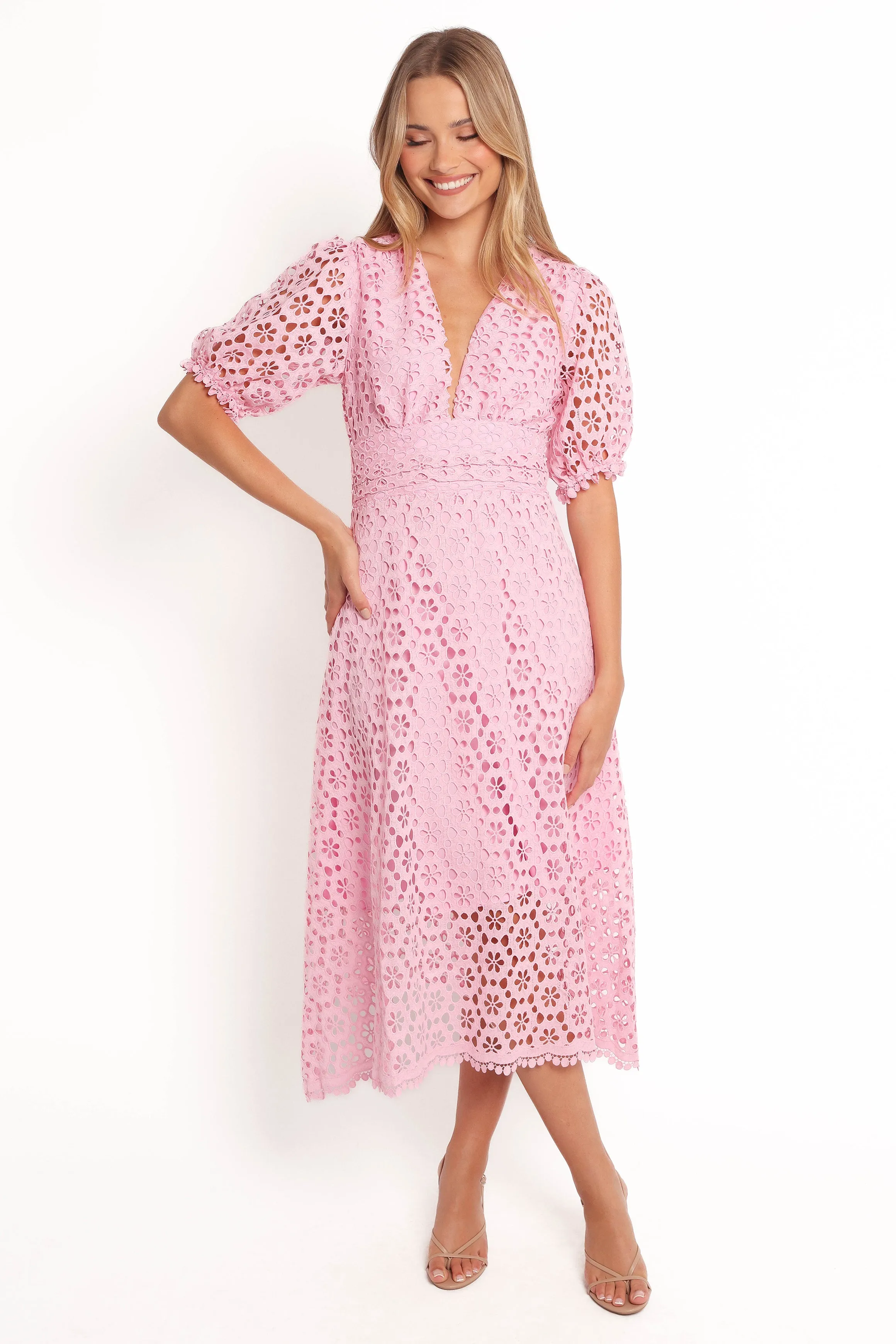 Arlington Midi Dress - Pink