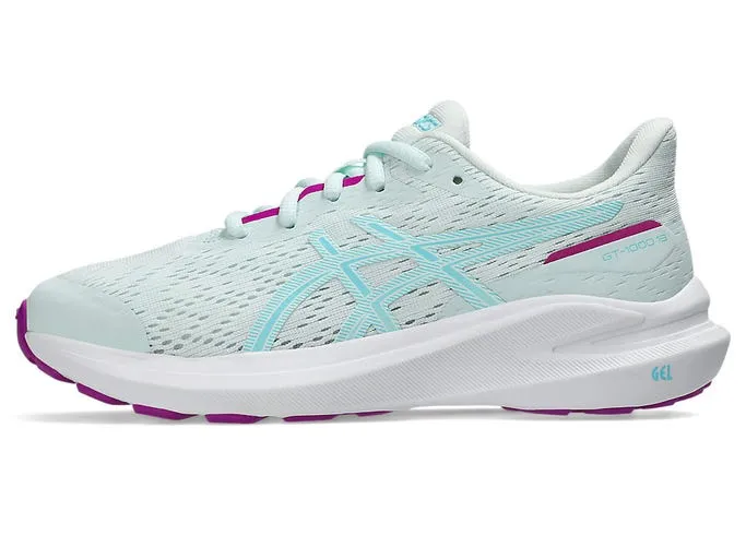 ASICS KID'S GEL GT 1000 GS SEA/CYAN RUNNING SHOES