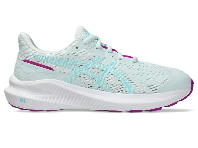 ASICS KID'S GEL GT 1000 GS SEA/CYAN RUNNING SHOES