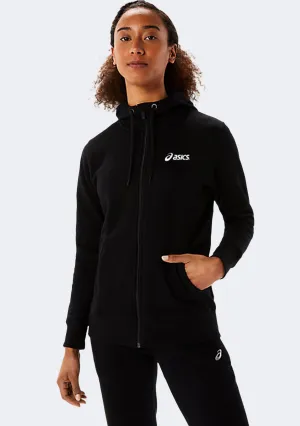 Asics Women's Zip Thru Hoodie Black