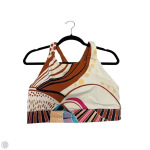 Athletic Bra By Calia In Cream & Orange, Size: L
