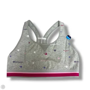 Athletic Bra By Champion In Grey, Size: L