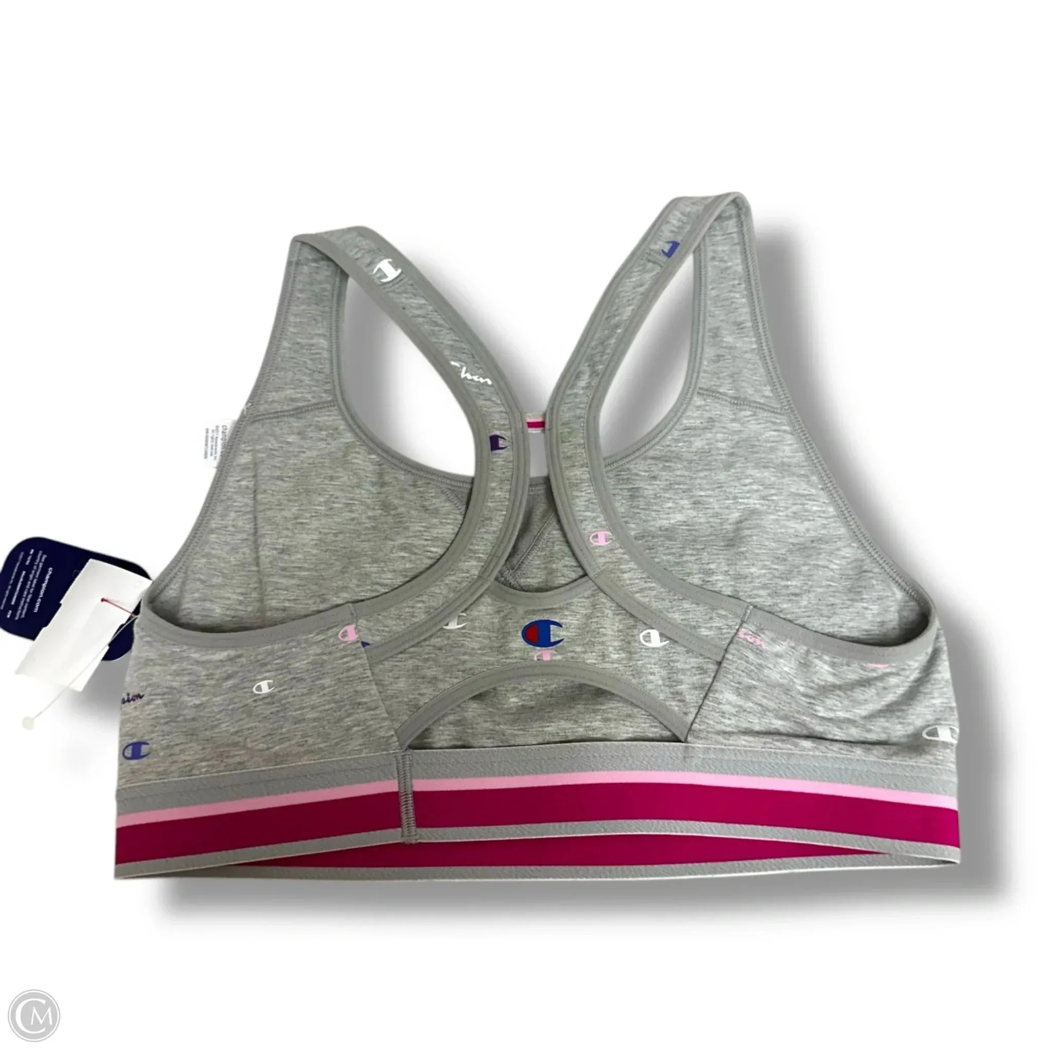 Athletic Bra By Champion In Grey, Size: L