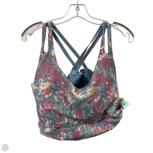 Athletic Bra By Clothes Mentor In Floral Print, Size: 2x