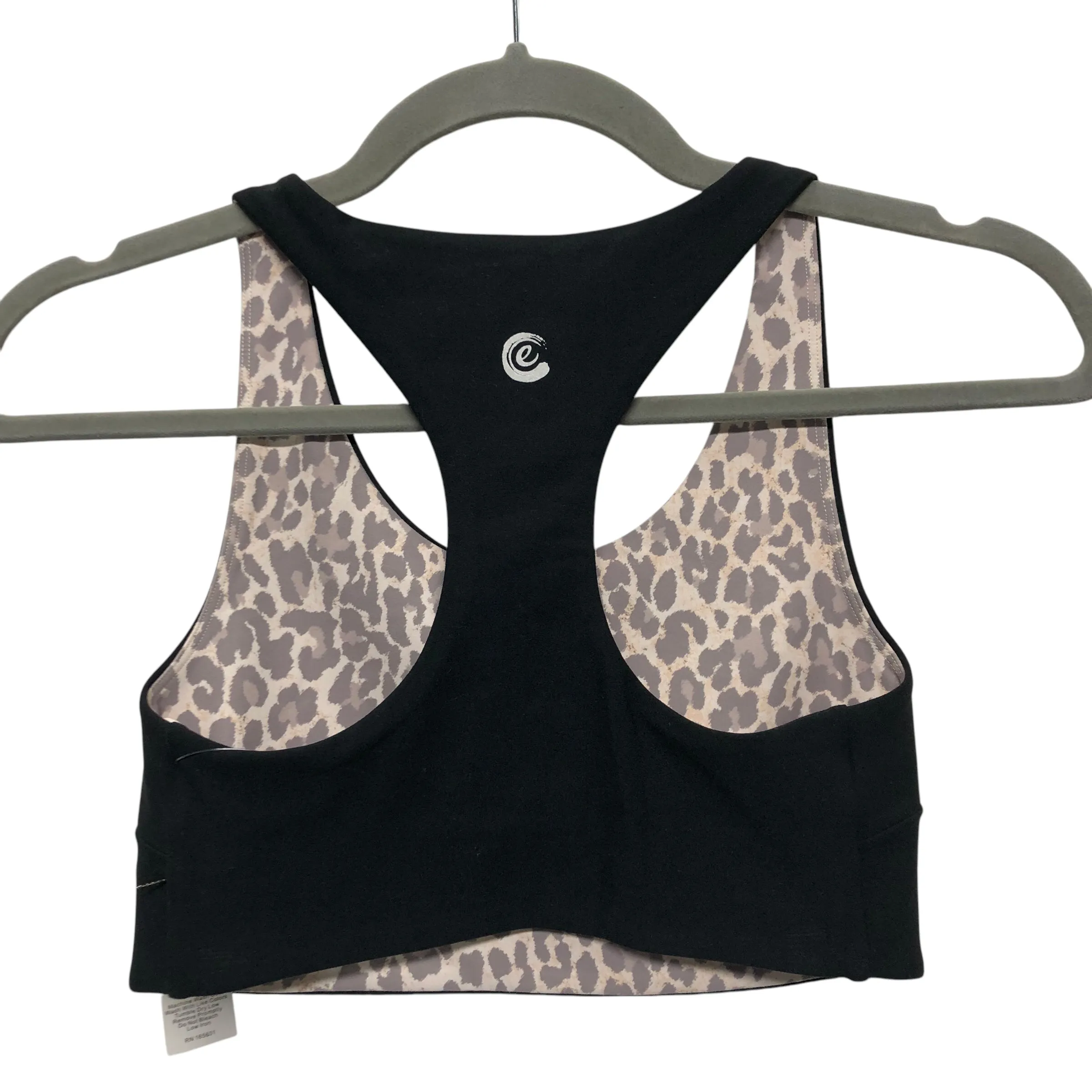 Athletic Bra By Cmc In Black & Tan, Size:Xs
