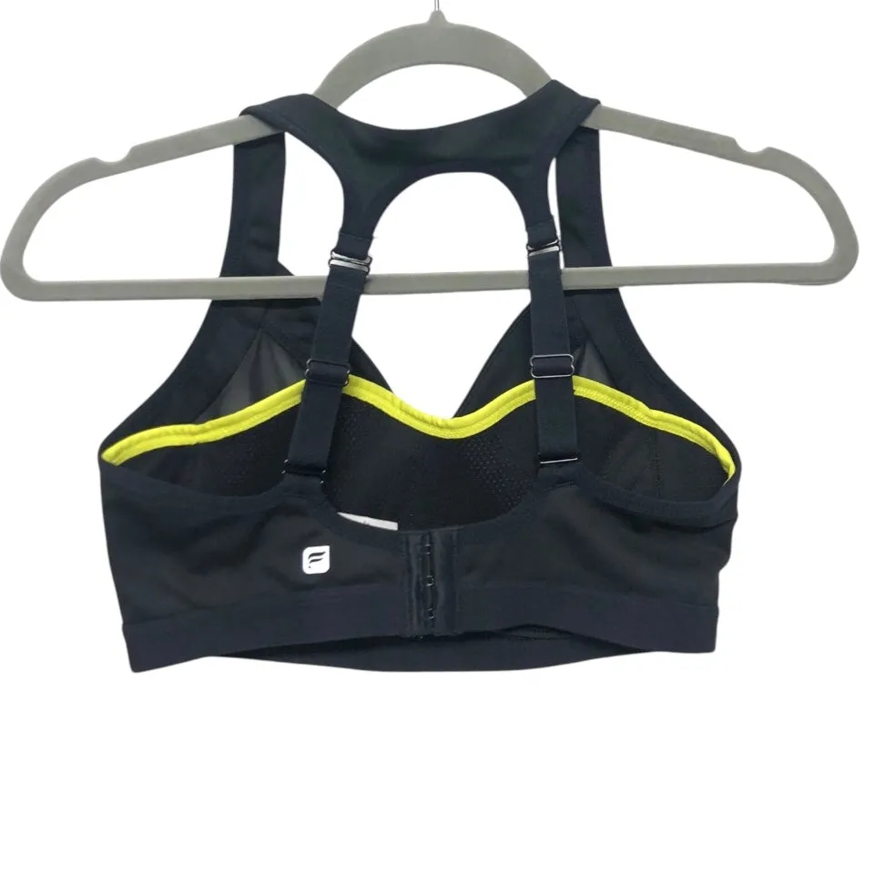 Athletic Bra By Fabletics In Black & Yellow, Size:Xs