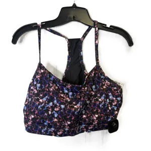 Athletic Bra By Fabletics In Floral Print, Size: L