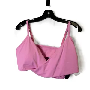 Athletic Bra By Fabletics In Pink, Size: L