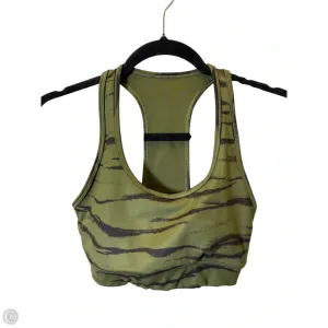 Athletic Bra By Gapfit In Black & Green, Size: Xs