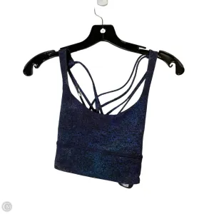 Athletic Bra By Lululemon In Navy, Size: 4