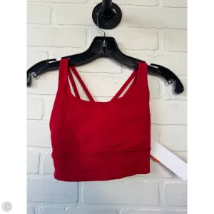 Athletic Bra By Lululemon In Red, Size: Xs