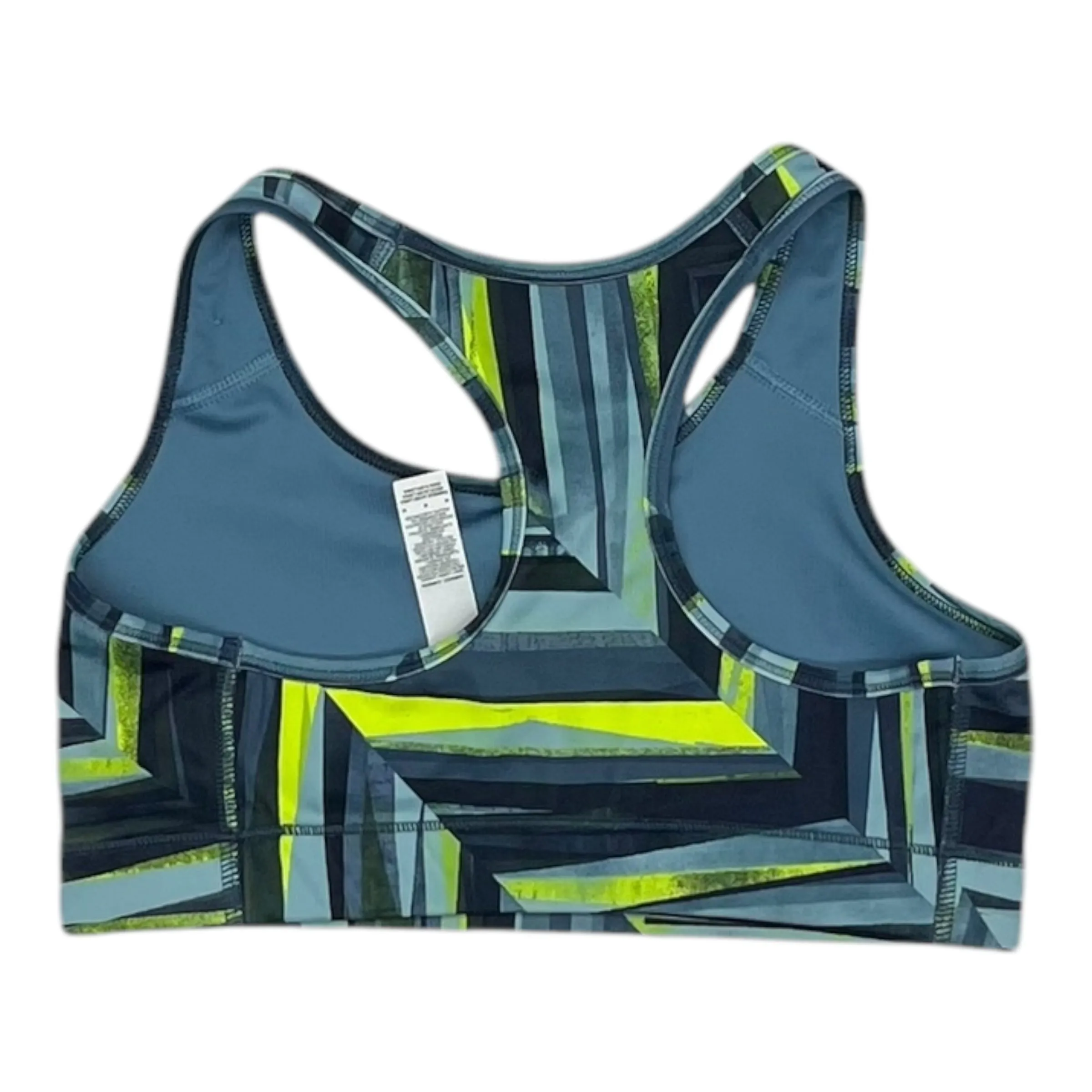 Athletic Bra By Nike Apparel In Blue & Green, Size:M