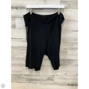 Athletic Shorts By Vocal In Black & Silver, Size: 3x