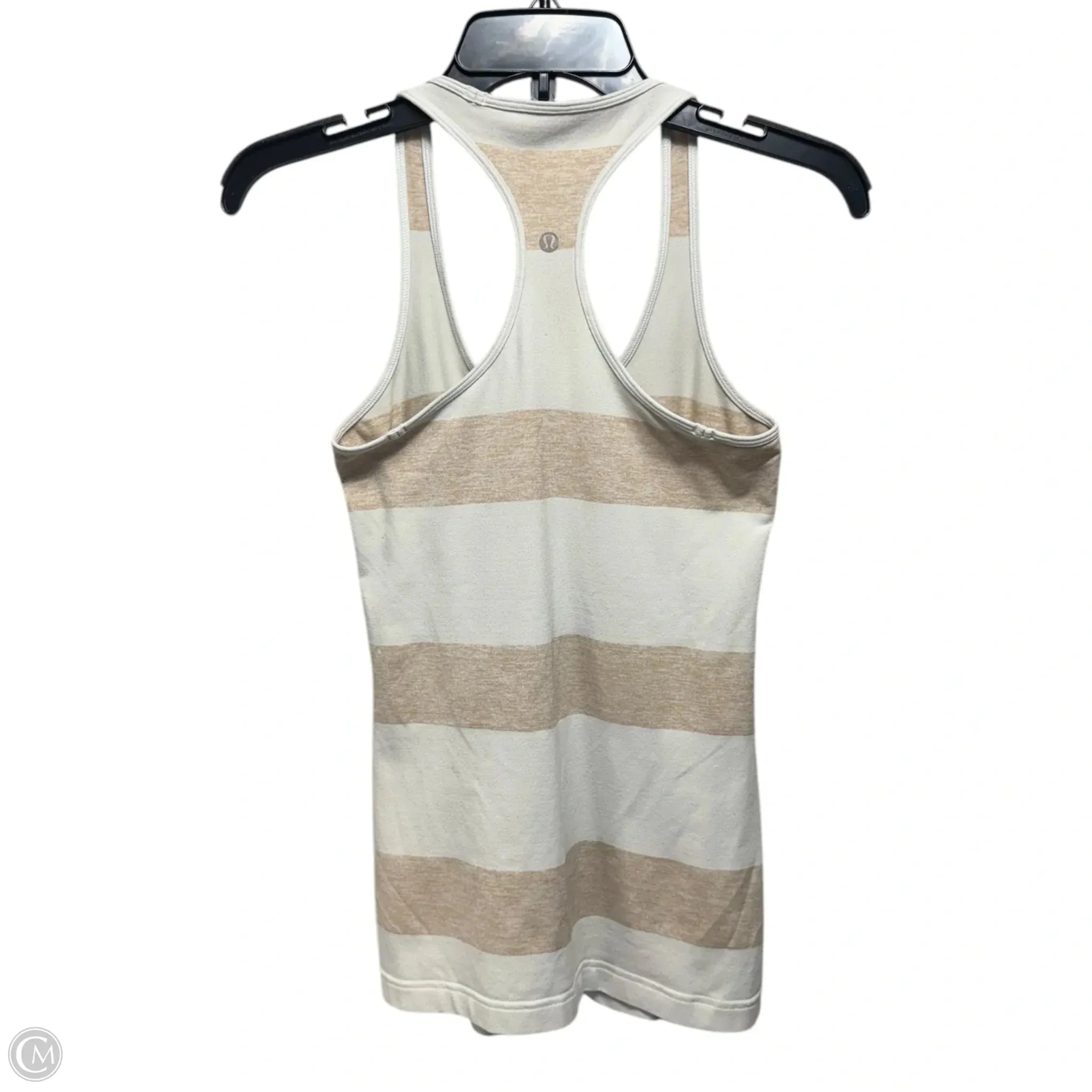 Athletic Tank Top By Lululemon In Striped Pattern, Size: S