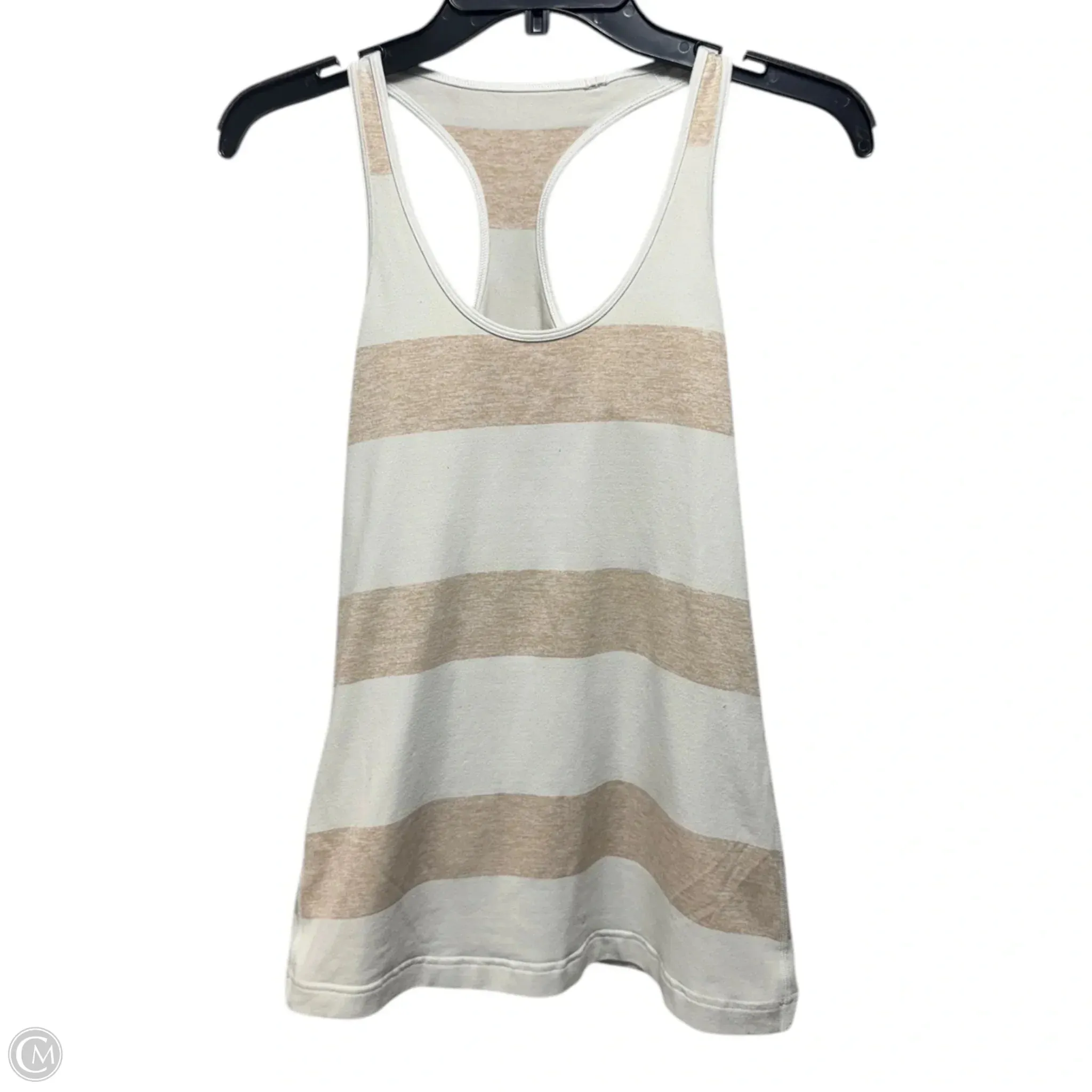 Athletic Tank Top By Lululemon In Striped Pattern, Size: S