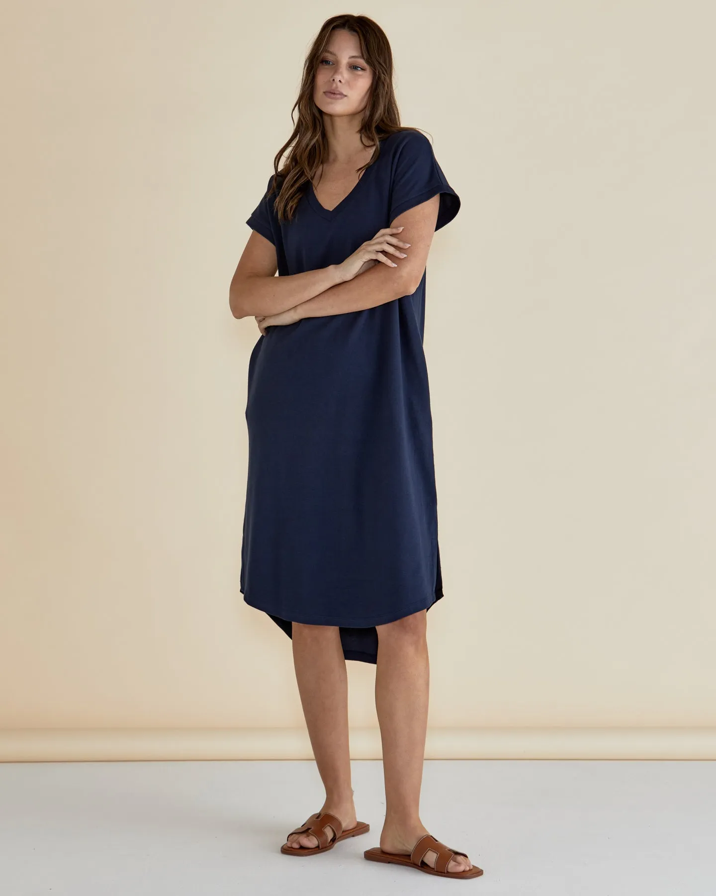 Betty Basics Jolene T-Shirt Dress Navy
