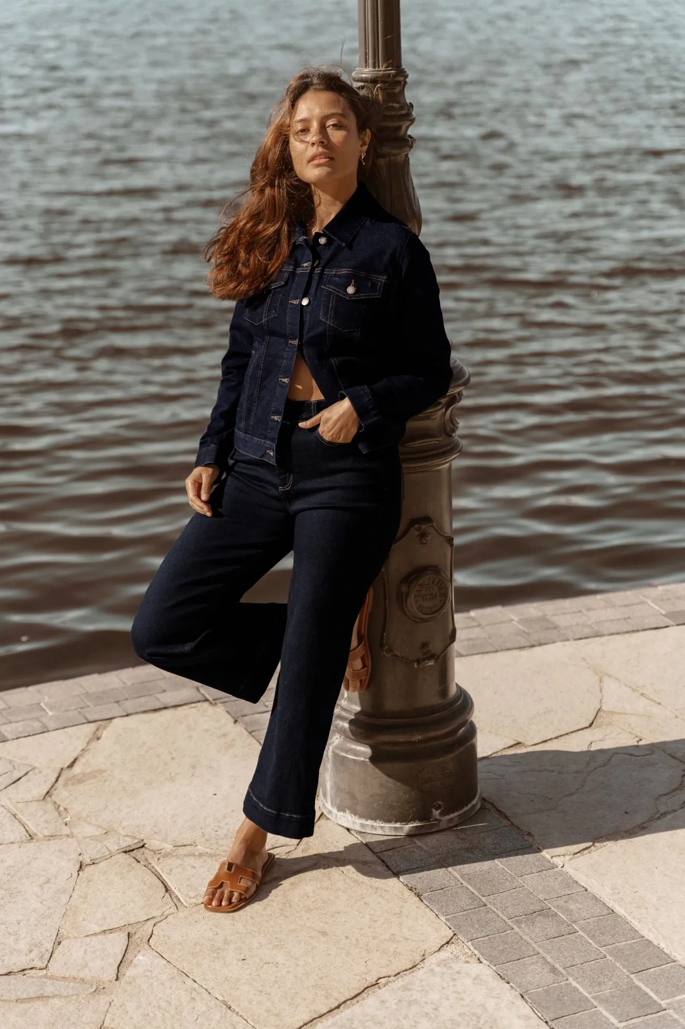 Betty Basics Willow Wide Leg Jean Ink