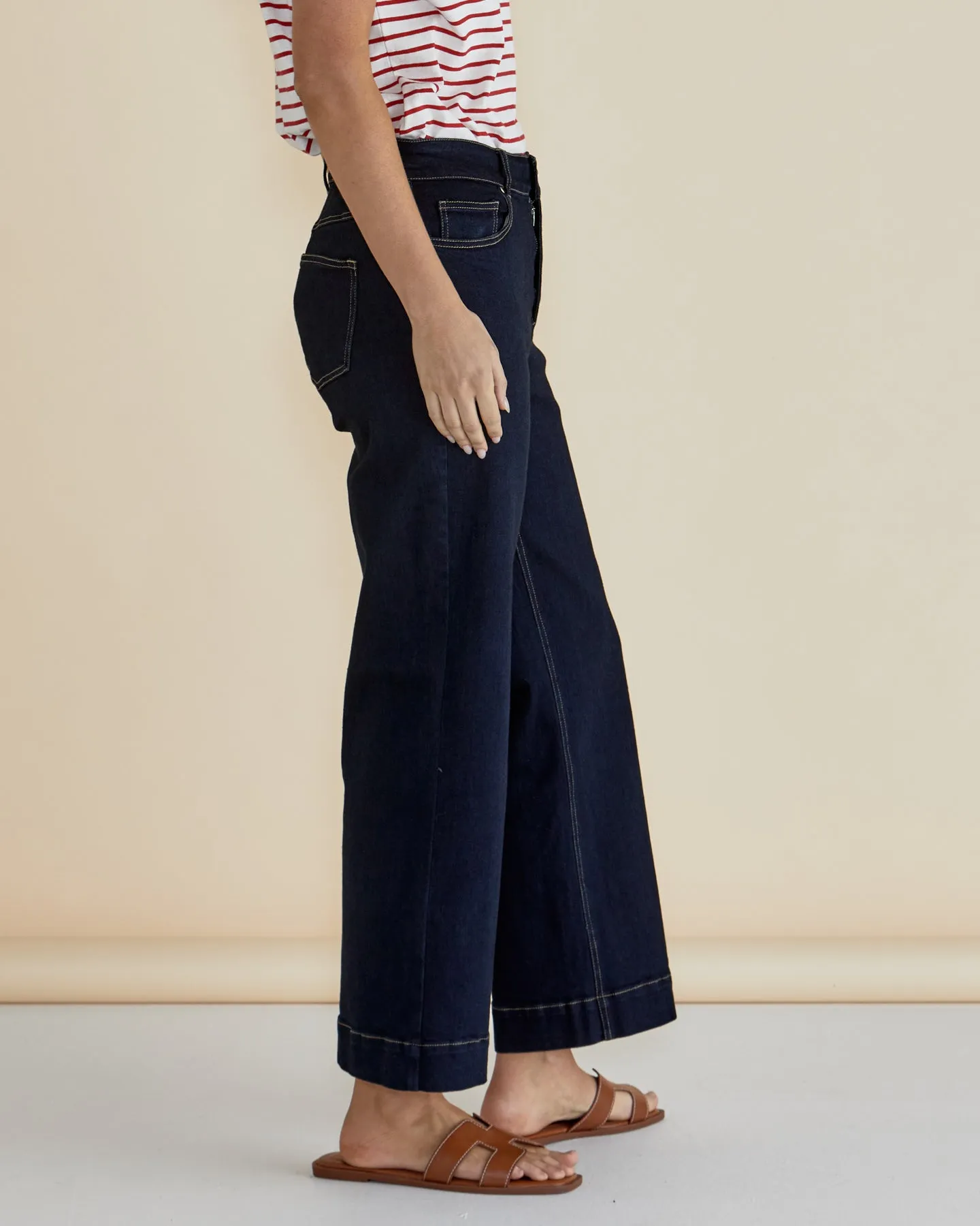 Betty Basics Willow Wide Leg Jean Ink