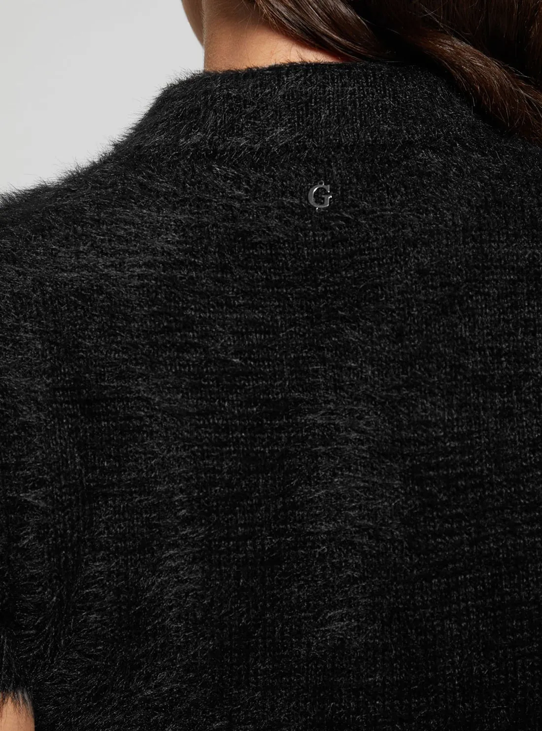 Black Coraline Knit Polo Top