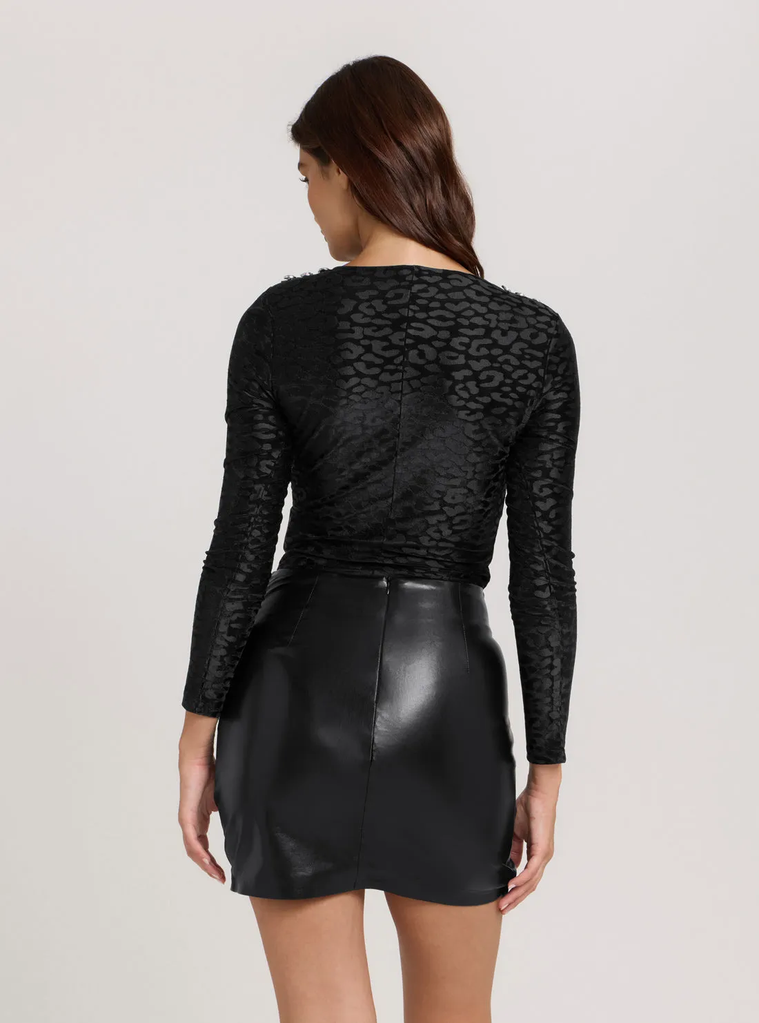 Black Elizabeth V-Neck Bodysuit