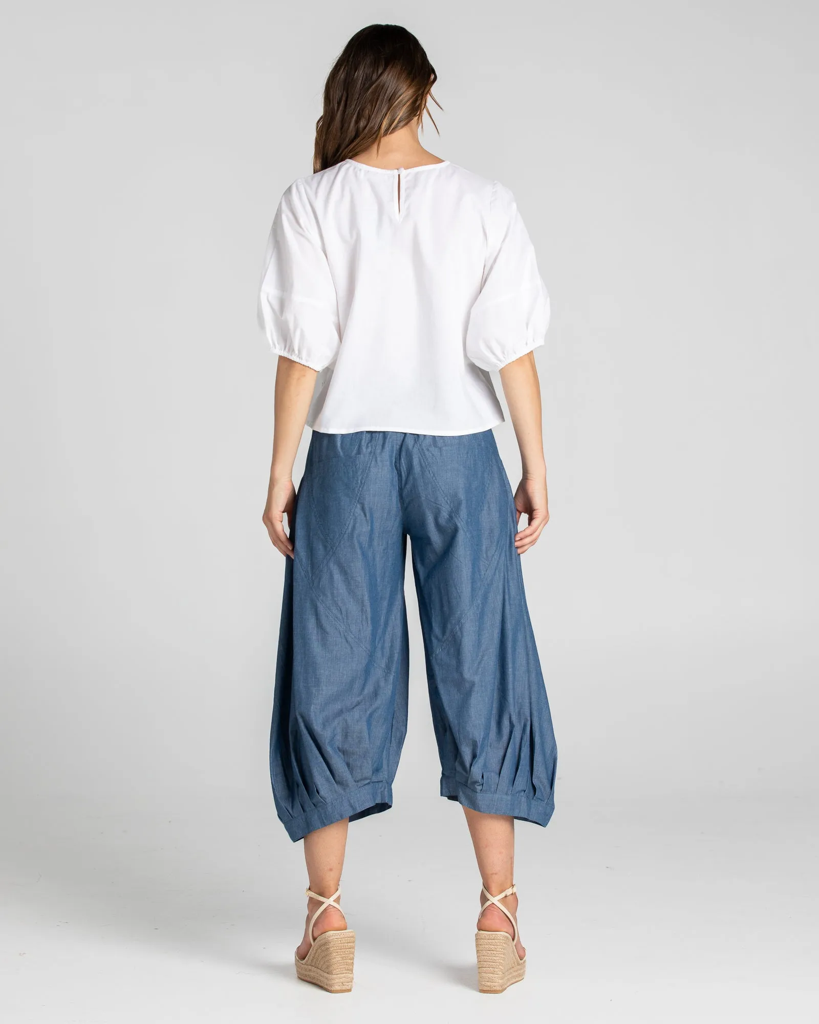 Boom Shankar Guru Pant Blue Chambray