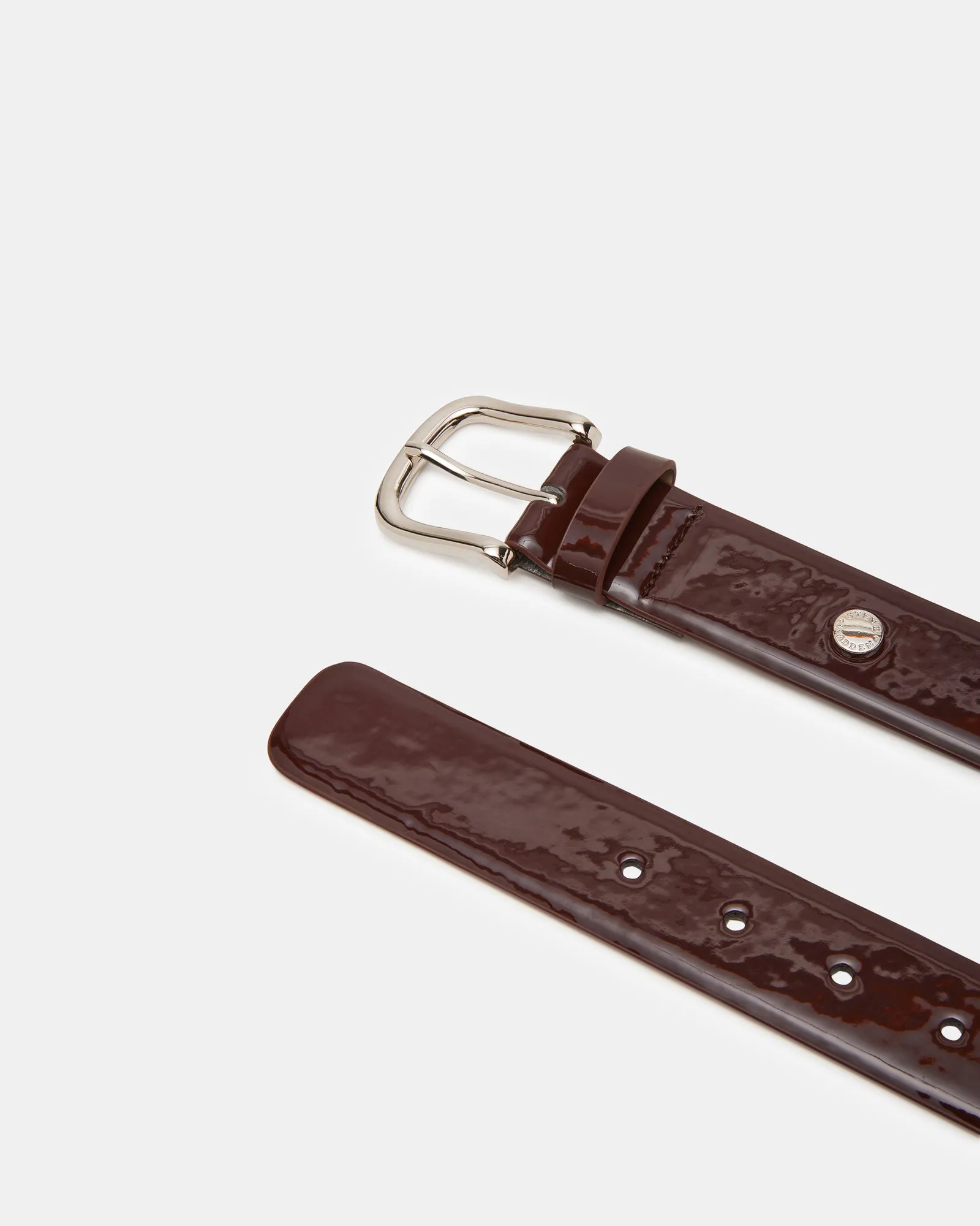 CLASSIC PATENT BELT WINE