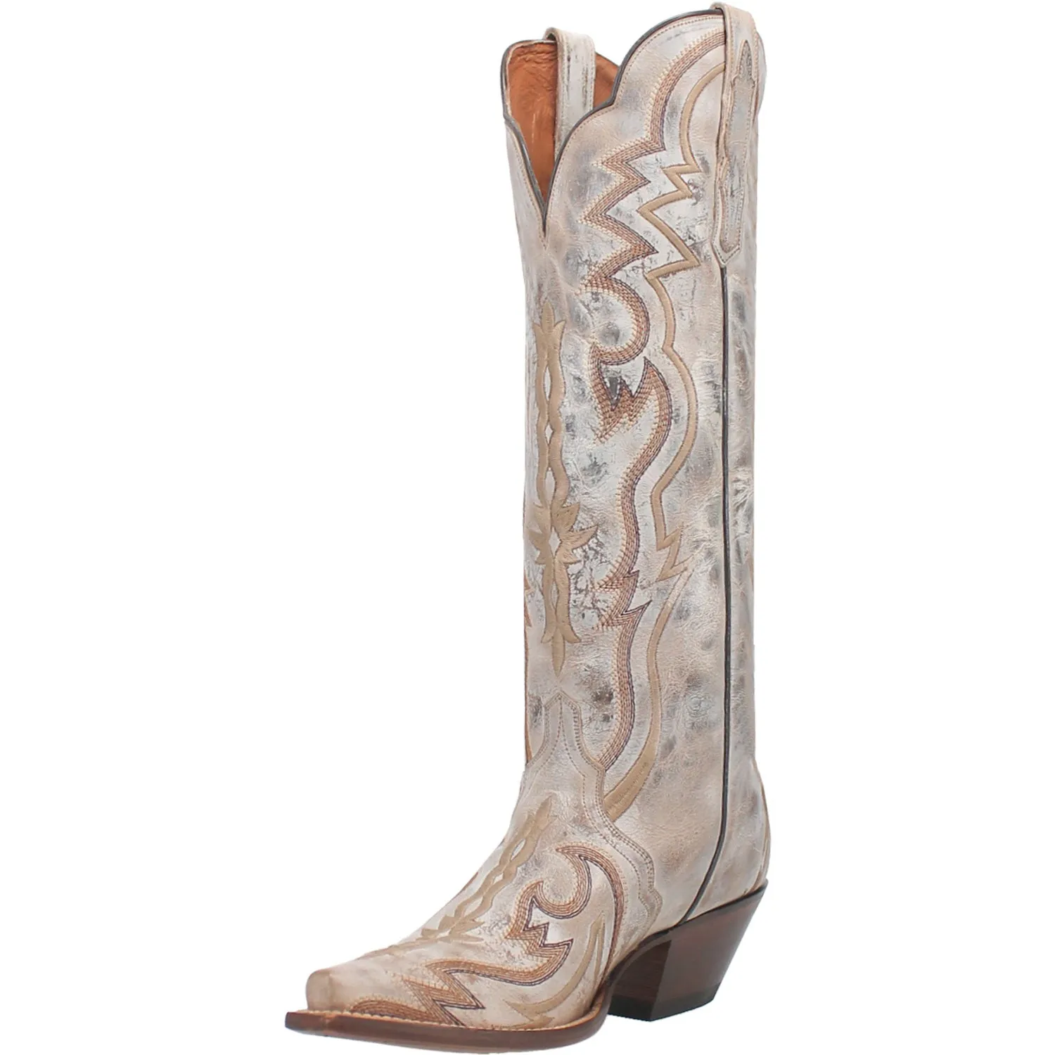 Dan Post Womens Silvie Bone Leather Fashion Boots 6.5 M