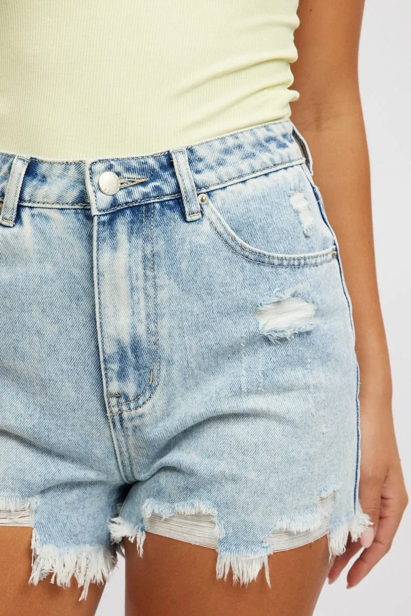 Denim Relaxed Short Mid Rise
