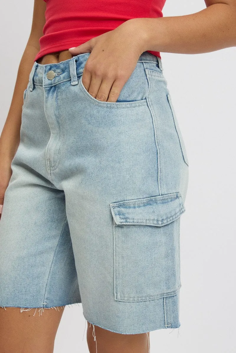Denim Relaxed Shorts