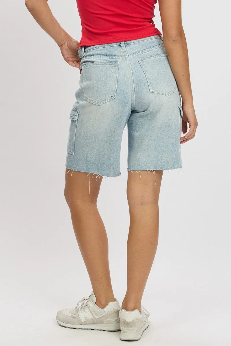 Denim Relaxed Shorts