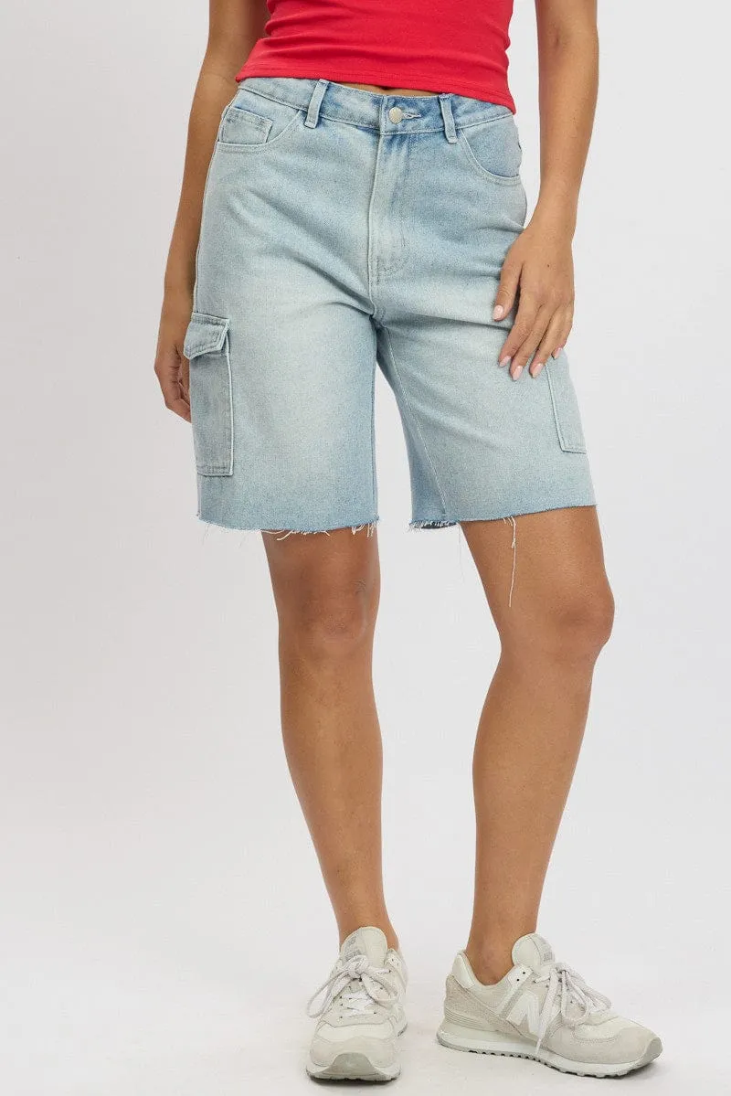 Denim Relaxed Shorts