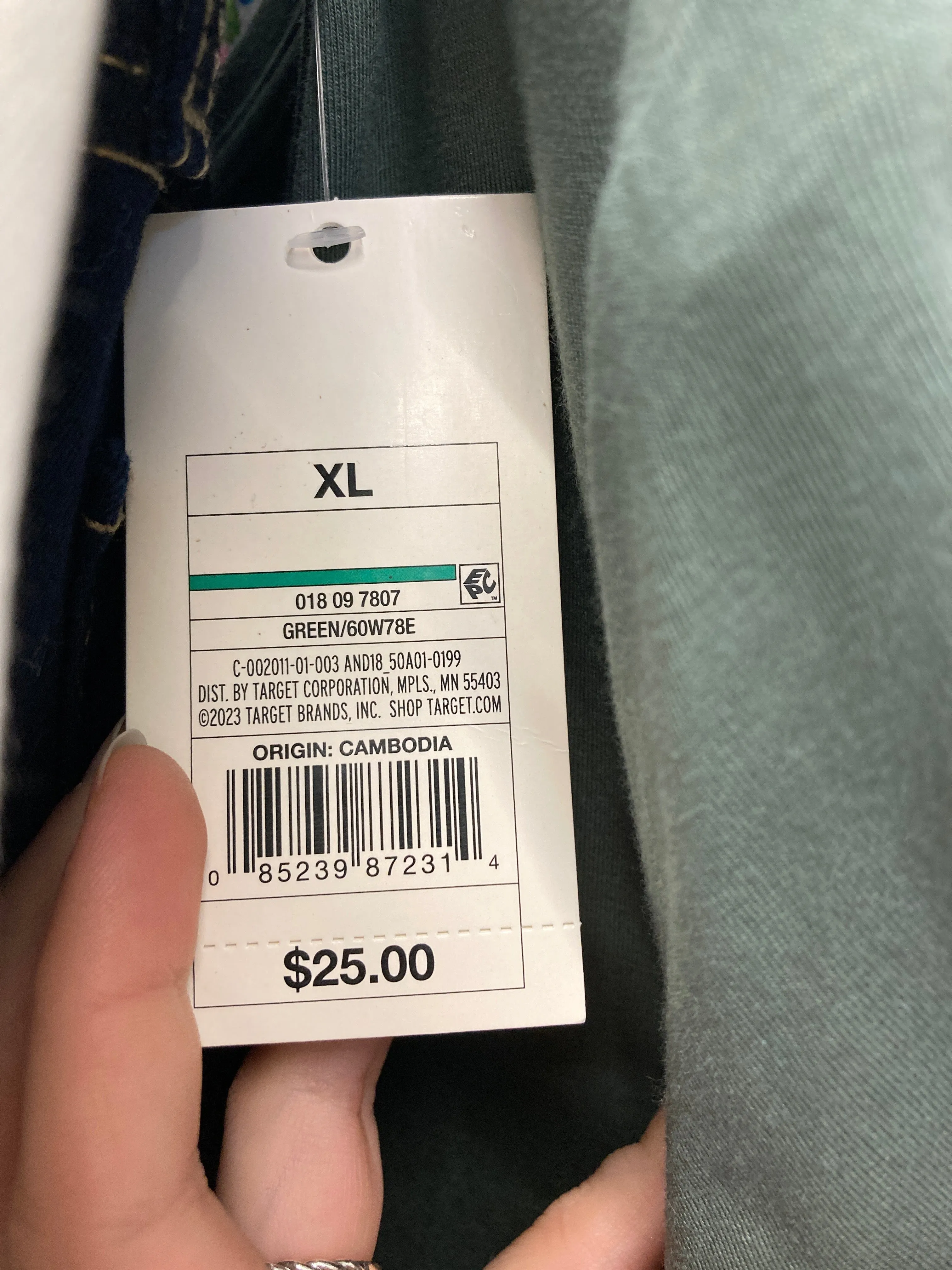 Dress Casual Short By A New Day In Green, Size:Xl