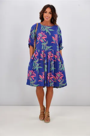 Elm Leilani Dress Lani Tropical Print