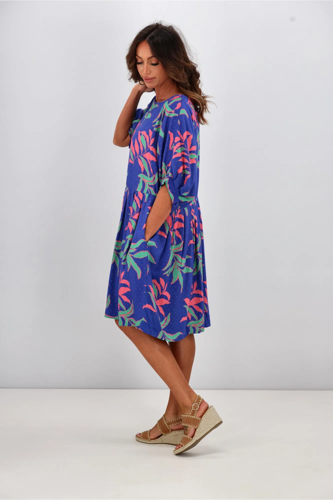 Elm Leilani Dress Lani Tropical Print