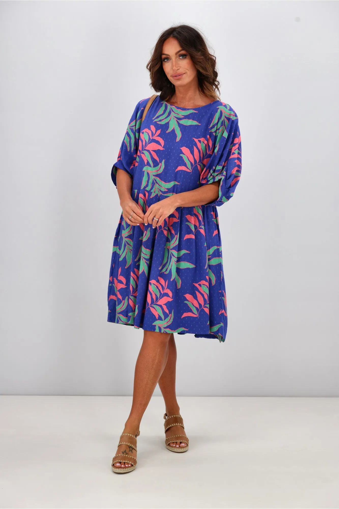 Elm Leilani Dress Lani Tropical Print