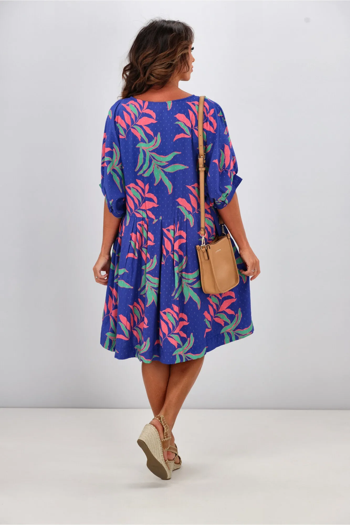 Elm Leilani Dress Lani Tropical Print
